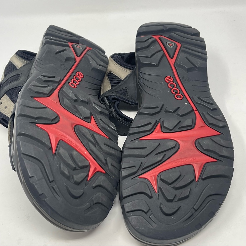 Ecco Yucatan Receptor Sandals Mens 11 - 11.5 EU 45 Black Brown Hiking Sport FLAW - Picture 13 of 15